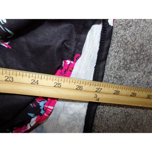 Womens Unbranded rose floral twist top size XL black - Picture 7 of 7